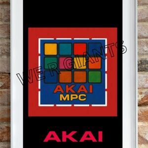 Akai MPC  Poster 11X17 MPC Akai Professional Poster Great Music Studio Art
